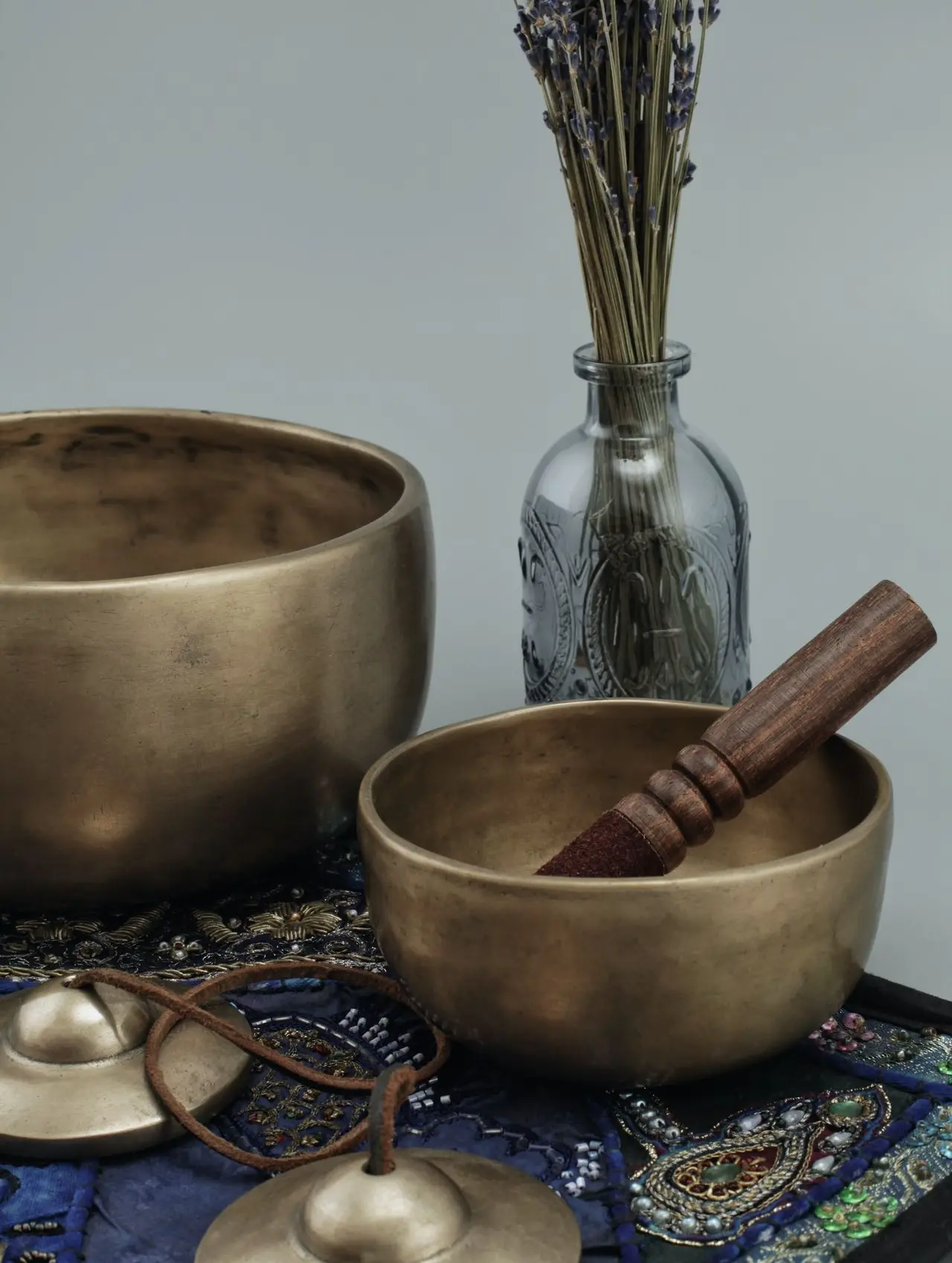 brown wooden mortar and pestle